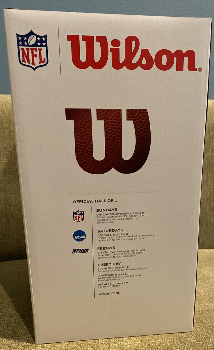 Wilson NFL Composite Leather Junior Football with Pump and