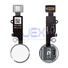White Home Button/Touch Fingerprint ID Sensor Flex Cable For iPhone 7 or 8 Plus