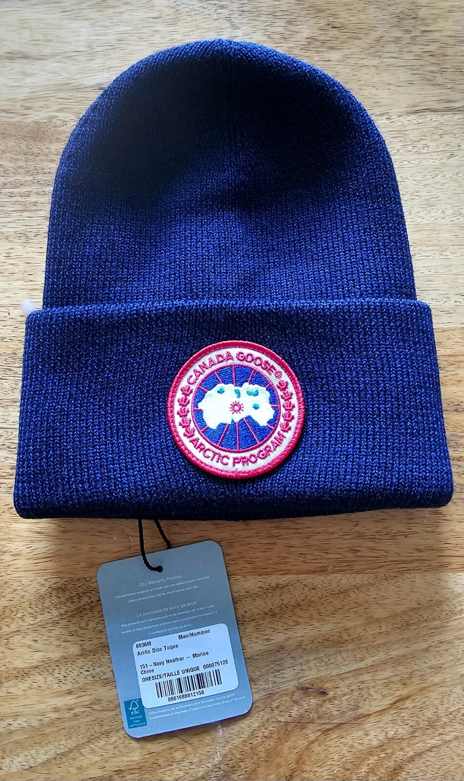 Cappello berretto lana Canada Goose Marl nuovo con etichette prezzo consigliato £ 175 autentico
