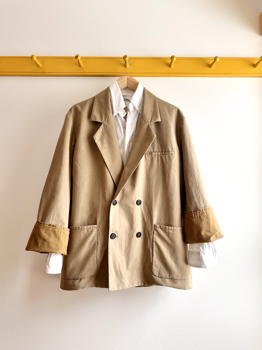 cristaseya oversized blazer オーバー ジャケット Cristaseya France cotton linen oversized soft blazer jacket coat