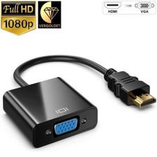 HDMI auf VGA Adapter D-Sub 15-polig Konverter Full HD 1080p VGA Buchse