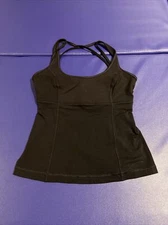 Lululemon Active Support Top - Black - Size 6
