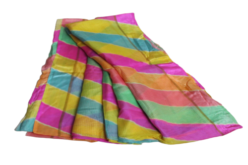 Vintage Saree Gelbes Kleid Home Decor Seide Gebrauchter Vorhang Drape... - Bild 1 von 6