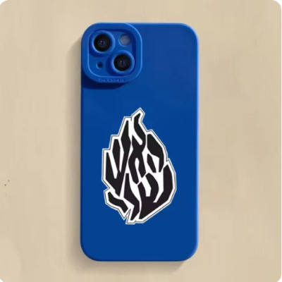 Blue Flame Silicone Phone Case For iPhone 11