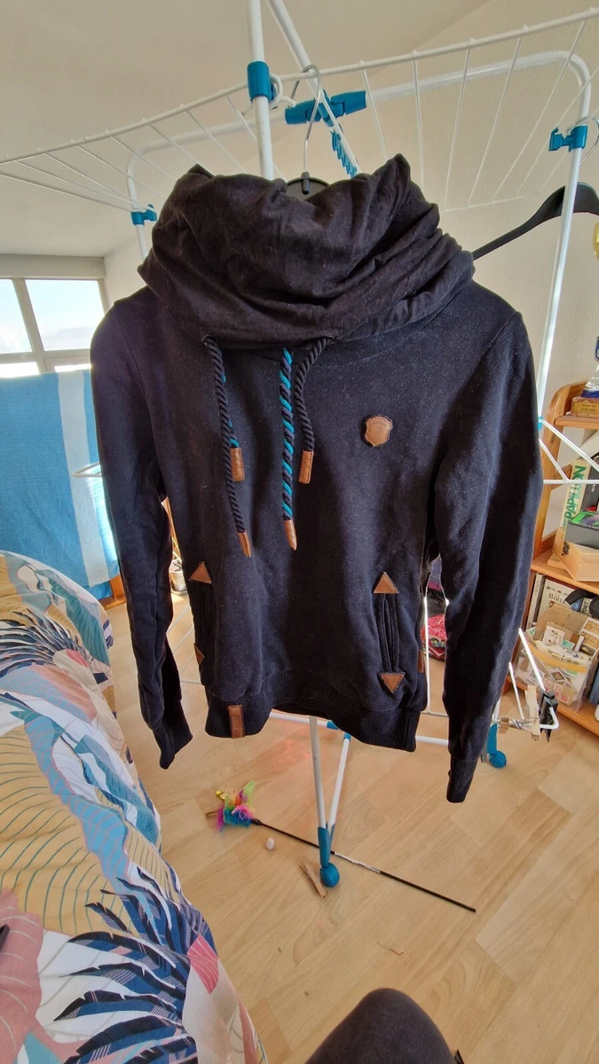 Veste à Capuche Naketano Femme Taille L - Polyester - État Très Bon - Couleur Grise
