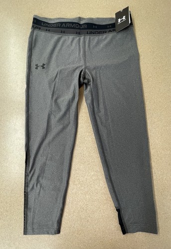 NEW Under Armour Leggings Capri Youth Girls Active Wear Sport Athletic Trouser - Picture 2 of 6
