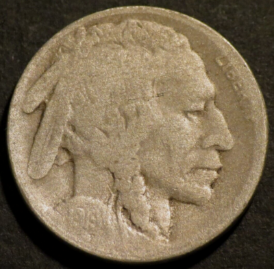 #ad 1919 S Buffalo Nickel Semi Key Date Horn Details Holo Restored Five 5c Coin C810 $3.45