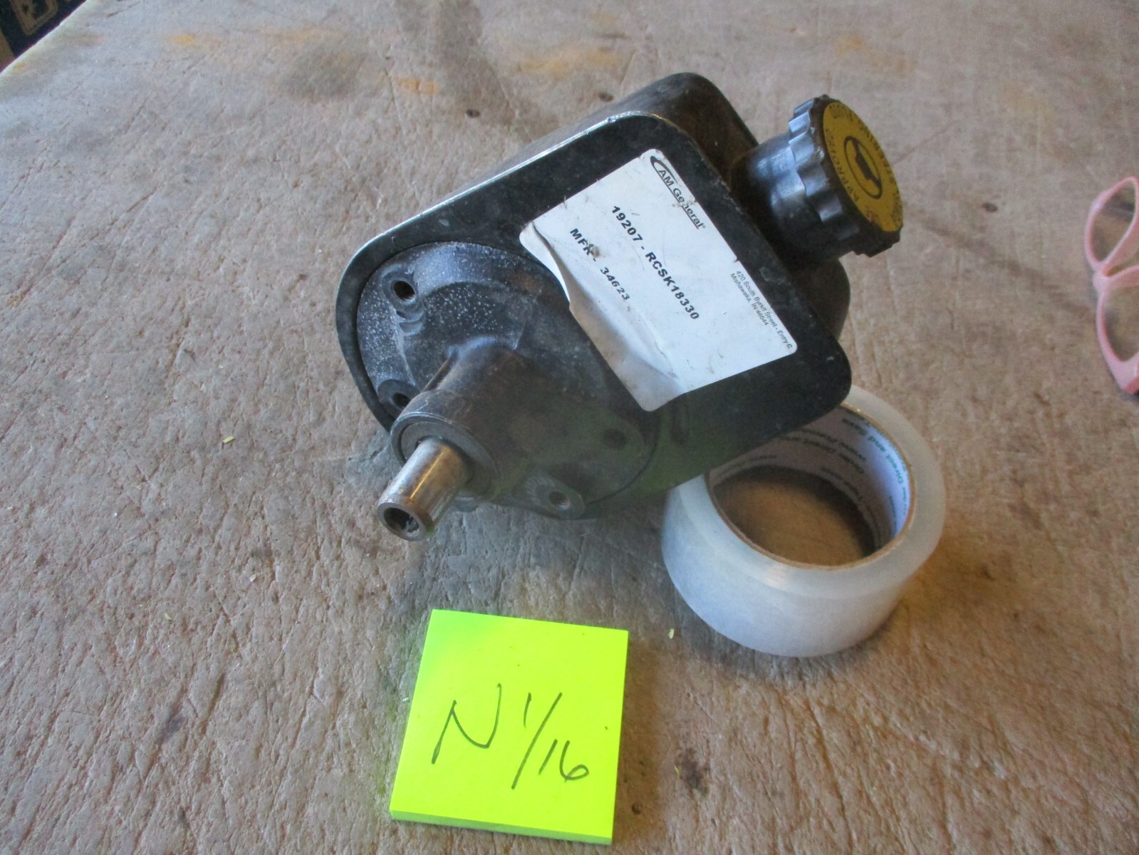 NOS Power Steering Pump/Reservoir 19207RCSK18330, AM General, for HMMWV