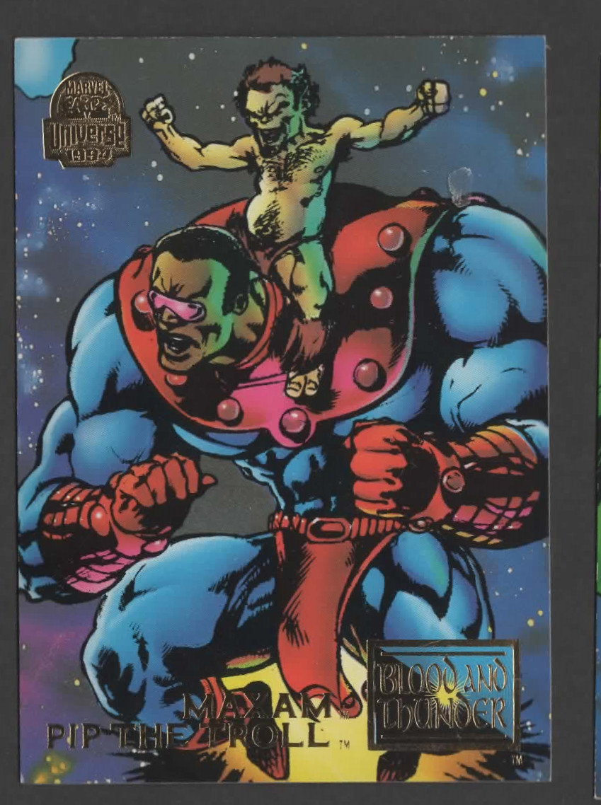 1994 Marvel Universe Blood & Thunder # 57 Pip the Troll Maxam NEW UNCIRCULATED