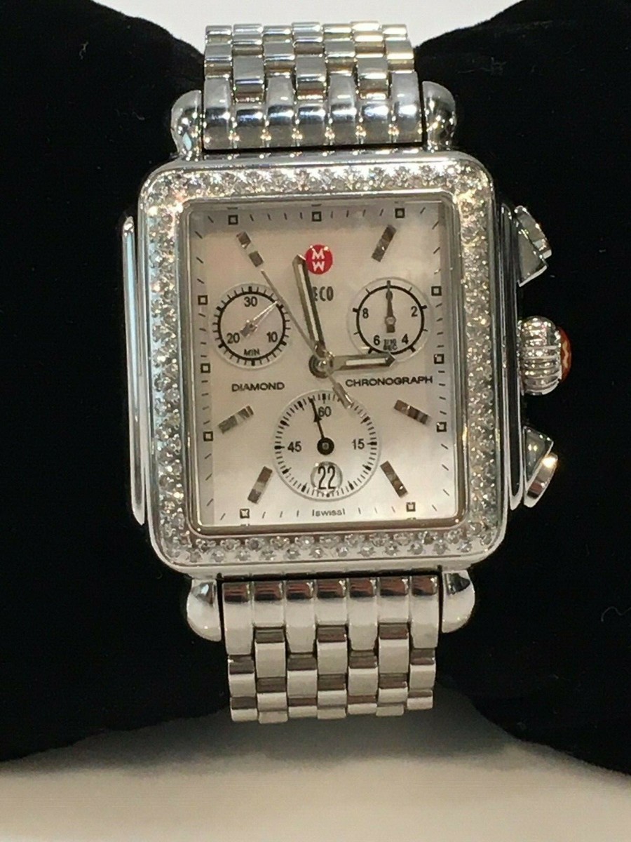 Michele Deco Diamond Chronograph Women display picture 3