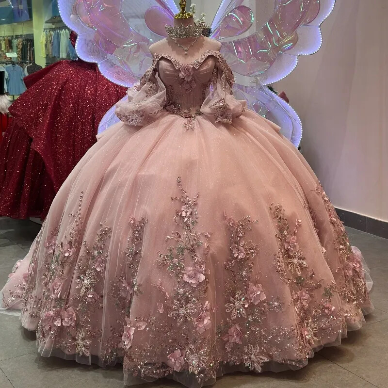 beaded dresses size 16 Pink Princess Quinceanera Shiny 3D Flowers Ball Gowns Sweet 15 Wedding dress COLOR:Cocoa 03/30/2024 Delivery BNWT Brandy Melville Blue For sizes 0–16