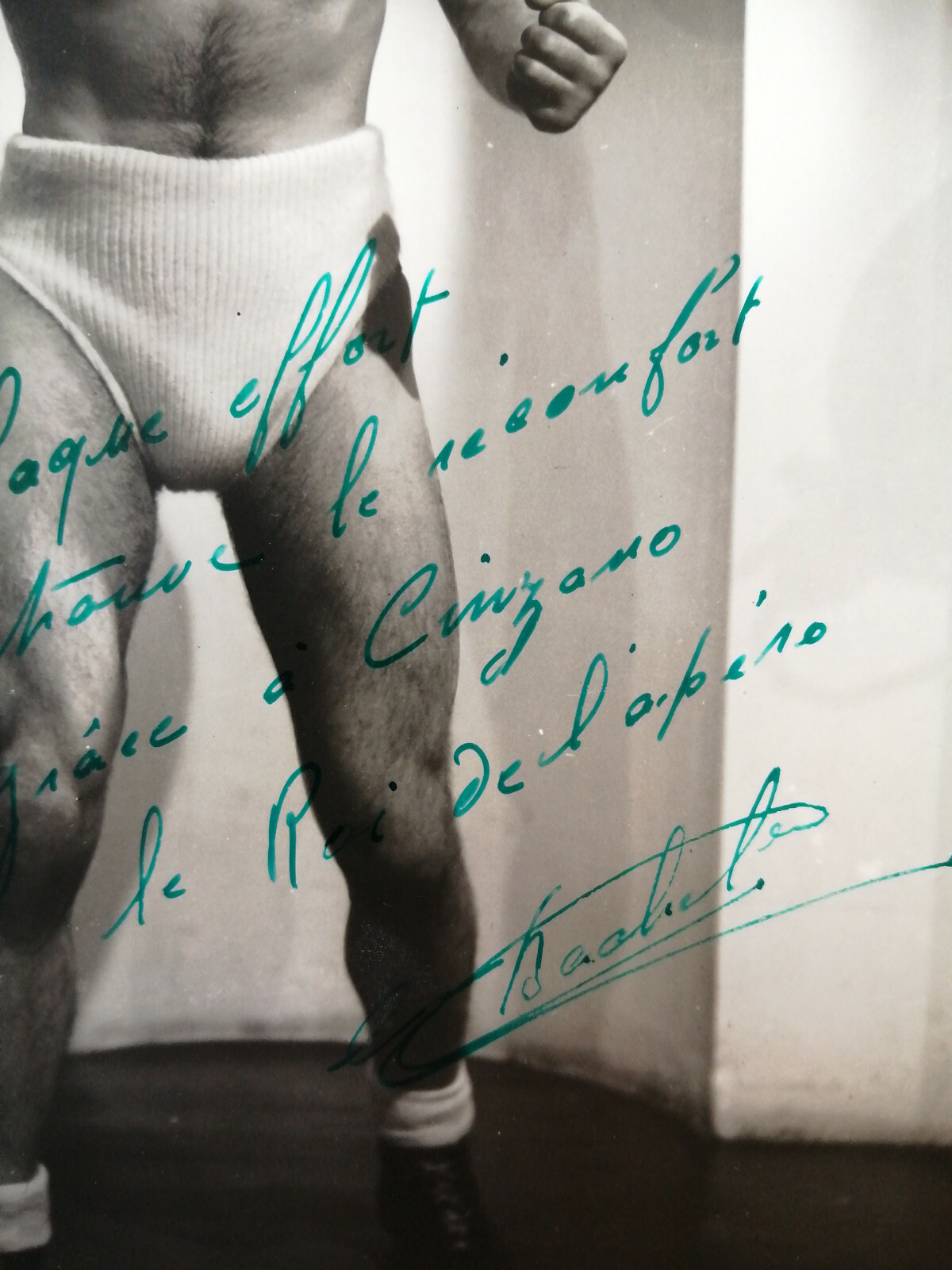 M. BACHELET–  CATCH - ORIGINAL SIGNED & DEDICATED PHOTO - PHOTO SIGNEE –  1946 image 2
