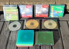 SEALED & Unsealed TDK Imation Verbatim CD-R/ CD-RW Lot 24 Discs & 14 Empty Cases