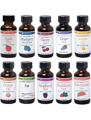 LorAnn Super Strength Pack of 10 Fruity Flavors in 1 ounce bottles