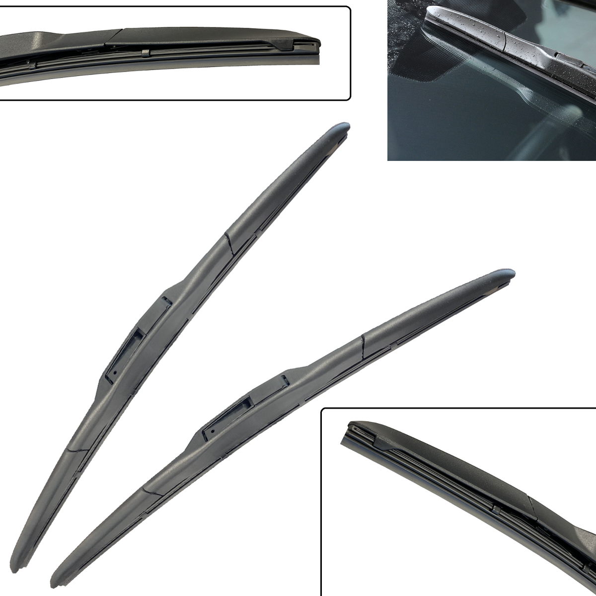 Genuine Pair Front Windshield Wiper Blades For 2011-2020 Toyota Sienna – 28+20 Inch, J-Hook, Japan