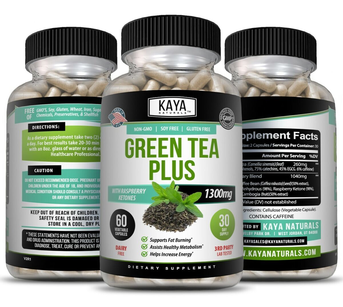 Metabolism Booster 🍃 Green Tea Fat Burner - Natural Pure Weight Loss Organic 