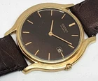 SEIKO Quartz 7N29-7051 dress formal watch - Quartz men's gold plated watch