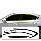 Fits Genesis G70 2019-2026 Side Chrome Delete Decal Blackout Vinyl Film Trim