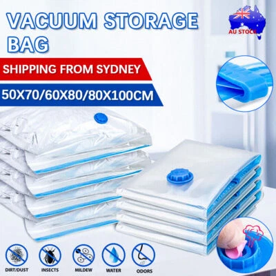 SPACESAVER STRONG VACUUM STORAGE SPACE SAVING BAGS VAC BAG SPACE SAVER VACCUM VACUM BAG