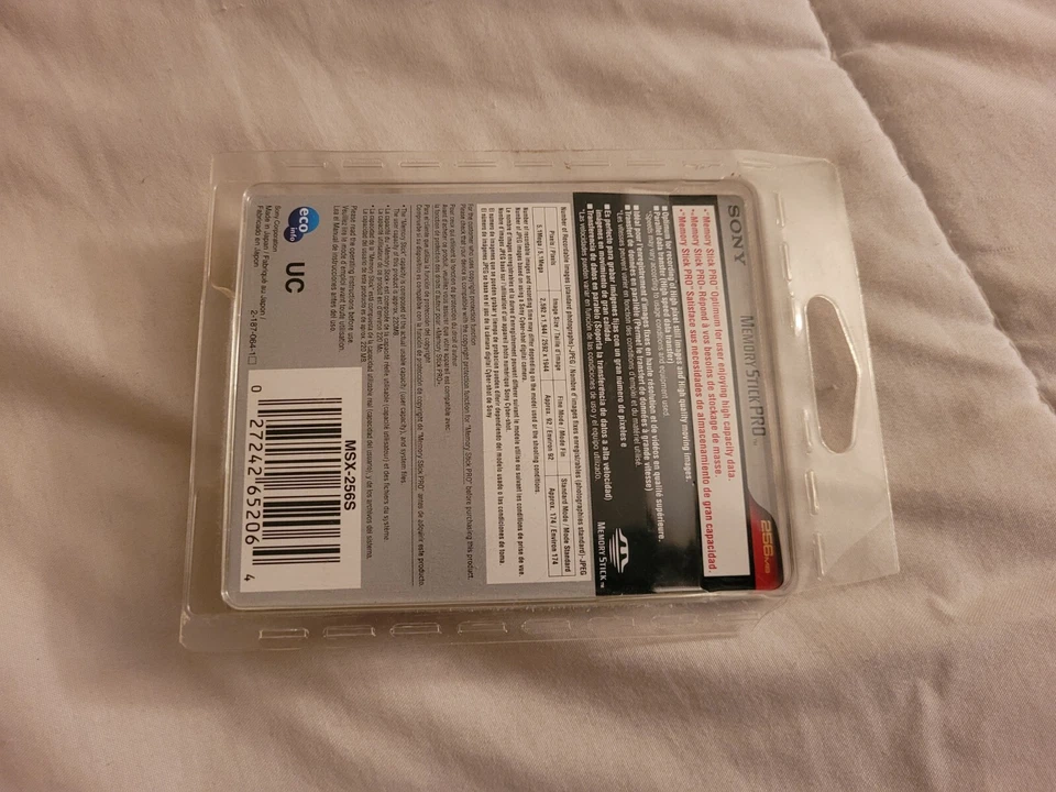 Sony 256MB Memory Stick Pro - MagicGate - Black (MSX-256S) Brand New Sealed - Image 4 of 4