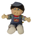 Cabbage Patch Boy Brown Hair/Blue Eyes Doll Xavier Roberts Toddler Collection
