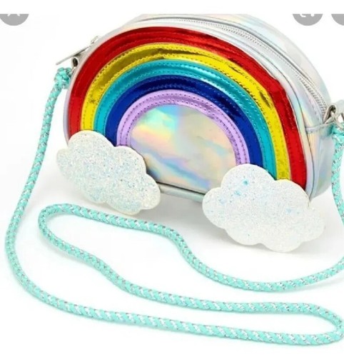 CLAIRE'S CLUB RAINBOW CLOUD NINE CROSSBODY HOLOGRAPHIC BAG - 第 1/3 張圖片