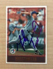 MIKE TIMLIN TORONTO BLUE JAYS SIGNED AUTOGRAPHED 1997 TOPPS CARD #23 W/COA 