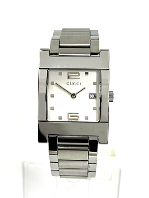 Gucci 7700M Stainless Steel White Dial Swiss Quartz Men's Gucci 7700M Stainless Steel White Dial Swiss Quartz Men's