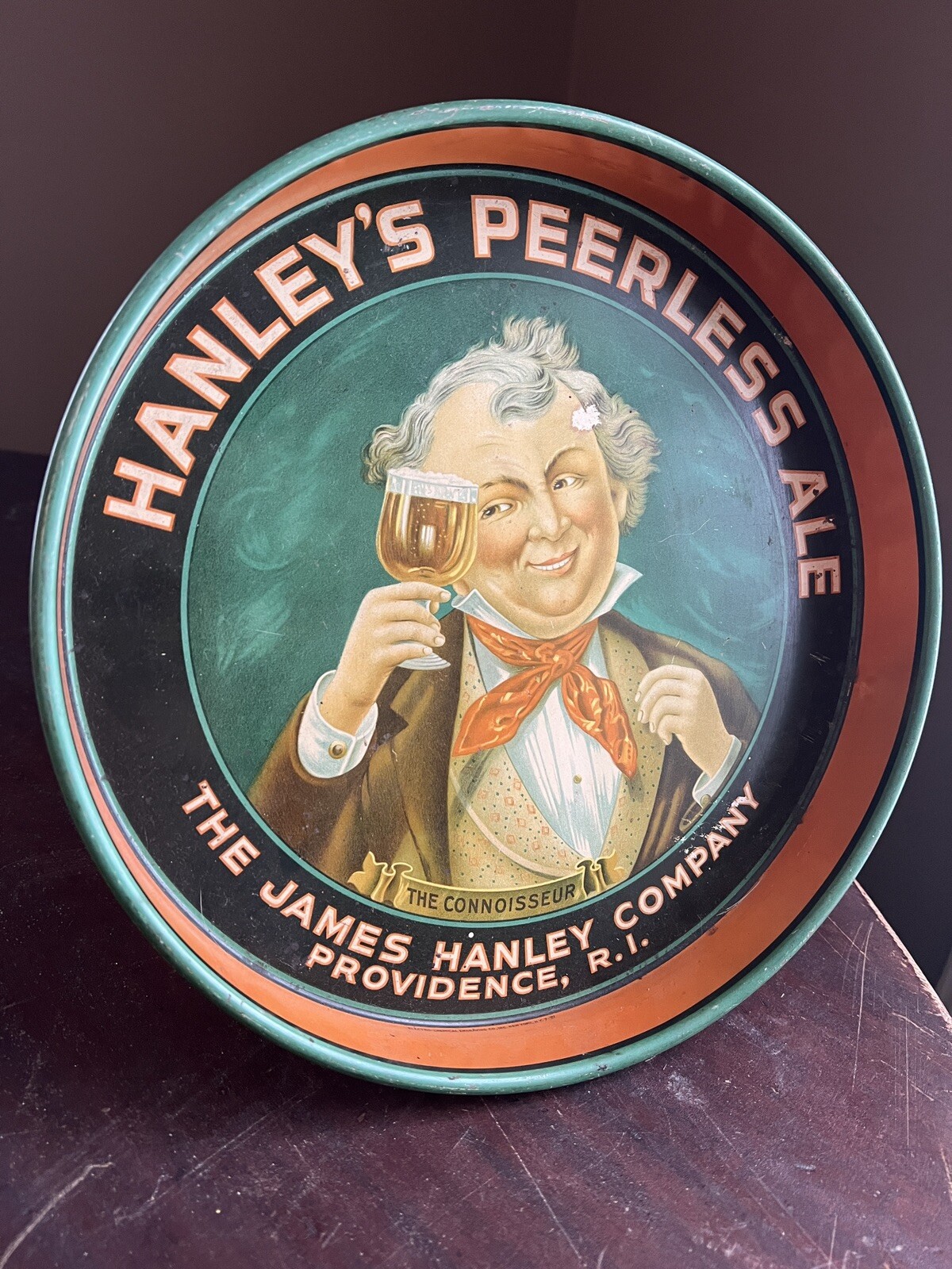 Antique Vintage Hanley’s Ale Beer Advertising Tray Providence RI eBay