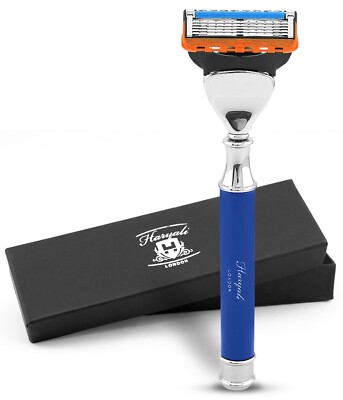 Smart Grip 5 Edge Rasierer für Herren, Luxus Damenrasierer, Body Face Razor, Blau