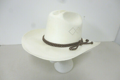 Arlop Vintage Coated Straw Banded Hat size‎ 7 1/8 Mexico White Ivory arlop Hats for Women on Sale up to 90% Off: Poshmark main image 2