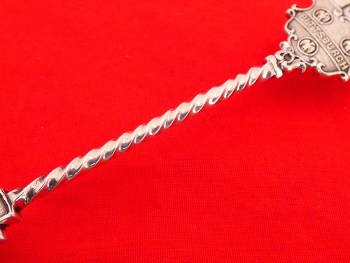 Vintage Sterling Silver Rare Fort Pitt Large Souvenir Spoon FE-22 - Picture 3 of 7