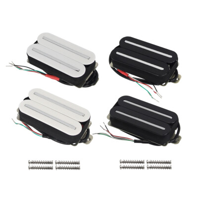 FLEOR Satz Hals+Brücke High Output 57mm Dual Rail Humbucker Pickup Ceramic