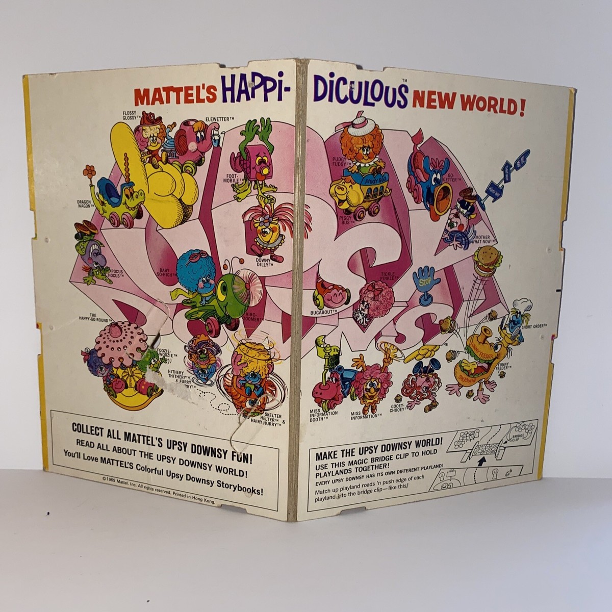 Vintage Upsy Downsy Tickle Pinkle Set Bugabout Car Playland Board  display picture 1