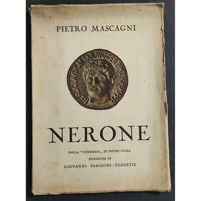 Nero - Drei Akten (Vier Gemälde) - P. Mascagni - Ed. Belforte - 1935
