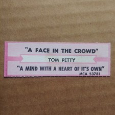 TOM PETTY A Face In The Crowd JUKEBOX STRIP Record 45 rpm 7