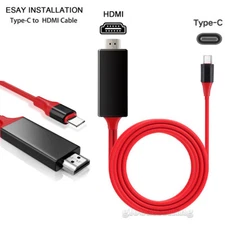 Type-C To HDMI 1080P 4K Mirror Cable For Samsung Galaxy S24 FE S22 Plus/Ultra