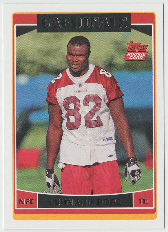 2006 Topps Football #331 Leonard Pope RC - Arizona Cardinals