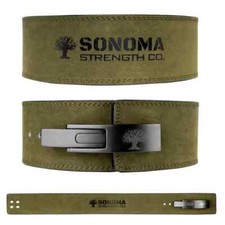 10mm Leather Lever Weight Lifting Belt Powerlifting, Gym Training, Heavy Duty