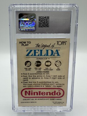 ゼルダの伝説 Nintendo Game Pack Topps 1989 Nintendo Game Pack 1989 Topps The Legend Of Zelda Scratch Off