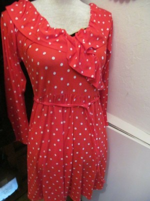 asos red polka dot dress