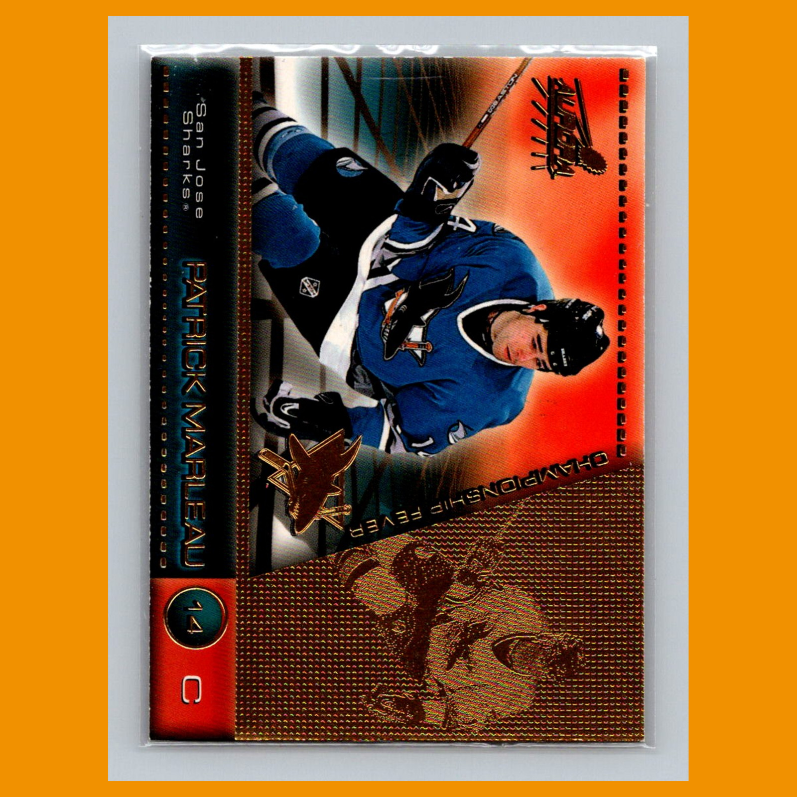 Patrick Marleau #43 1998 Pacific Aurora Championship Fever San Jose Sharks Card