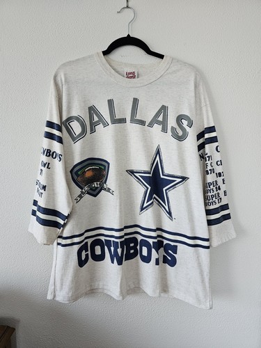 Dallas Cowboys Vintage Shirt 1971 Championship Team Long Gone AOP Men's Size XL