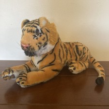 Plush Tiger 12 Long Laying Down Life Like Realistic Stuffed Animal A2
