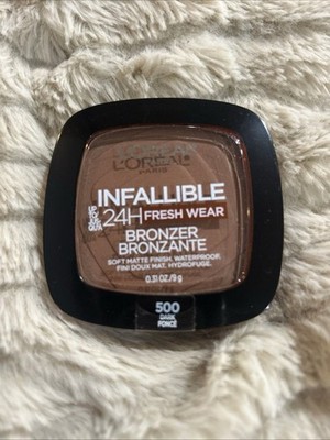 LOREAL Paris INFALLIBLE 24hr FRESH WEAR SOFT MATTE BRONZER # 500 Dark New