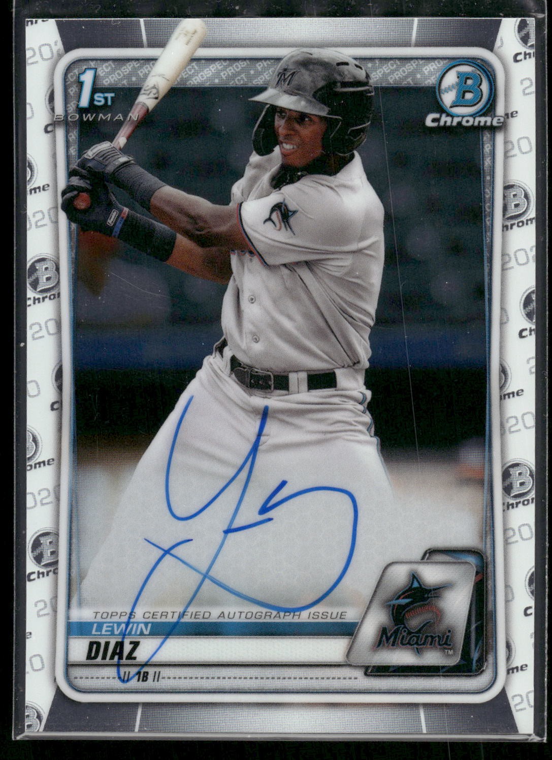 #CPA-LD Lewin Diaz 2020 Bowman Chrome Prospect Autographs