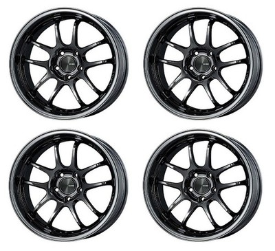 Genuine ENKEI Wheels PF01EVO 18x9.0J +25 5x114.3 SBK [Set of 4]