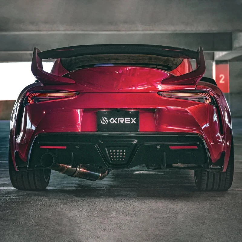 Luces traseras LED de lujo transparentes estilo láser para Toyota Supra CSL 20-25 Foto 3 de 4