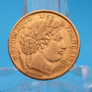 Frankreich 10 Francs 1851 A Ceres Kopf 3 23 Gramm 900 Gold Ss