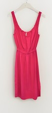 Anthropologie Twelfth Street Cynthia Vincent Silk Dress Red Pink Spring Mini